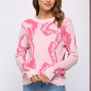 Fate Pink Swirl Sweater